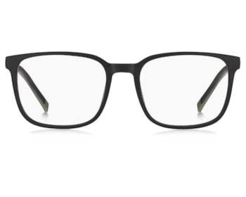Óculos de Grau Tommy Hilfiger Sporty Preto Fosco TH2380 7ZJ-56