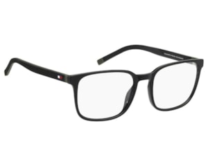 Óculos de Grau Tommy Hilfiger Sporty Preto Fosco TH2380 7ZJ-56