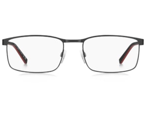 Óculos de Grau Tommy Hilfiger Sporty Preto Fosco TH2381 003-57