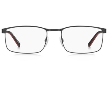 Óculos de Grau Tommy Hilfiger Sporty Preto Fosco TH2381 003-57