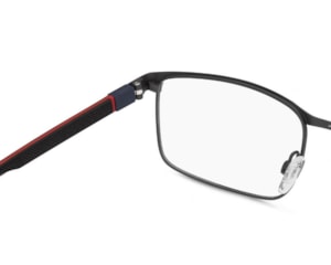 Óculos de Grau Tommy Hilfiger Sporty Preto Fosco TH2381 003-57
