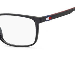 Óculos de Grau Tommy Hilfiger Sporty Preto Fosco TH2382 003-55
