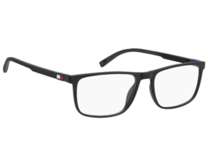 Óculos de Grau Tommy Hilfiger Sporty Preto Fosco TH2382 807-55