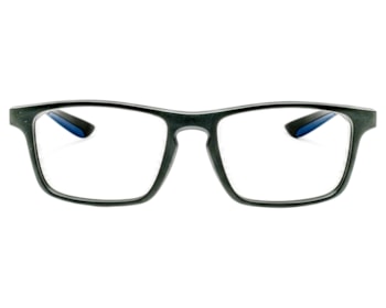 Óculos de Grau Trion Preto Fosco Azul TR1097 C04-54