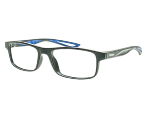 Óculos de Grau Trion Preto Fosco Azul TR1098 C04-53