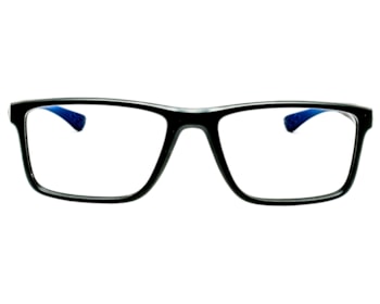 Óculos de Grau Trion Preto Fosco Azul TR1099 C04-53