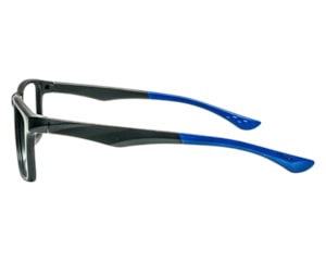 Óculos de Grau Trion Preto Fosco Azul TR1099 C04-53
