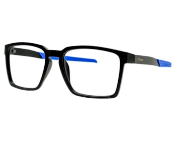 Óculos de Grau Trion Preto Fosco Azul TR88003 C3-54