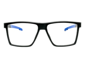 Óculos de Grau Trion Preto Fosco Azul TR88006 C3-54