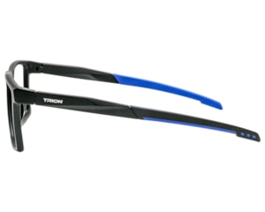 Óculos de Grau Trion Preto Fosco Azul TR88006 C3-54