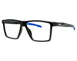 Óculos de Grau Trion Preto Fosco Azul TR88006 C3-54