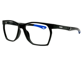 Óculos de Grau Trion Preto Fosco Azul TR88010 C3-54