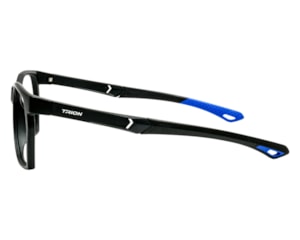 Óculos de Grau Trion Preto Fosco Azul TR88010 C3-54