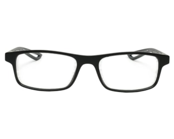 Óculos de Grau Trion Preto Fosco Cinza TR1098 C03-53