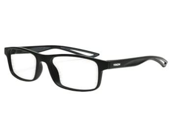 Óculos de Grau Trion Preto Fosco Cinza TR1098 C03-53