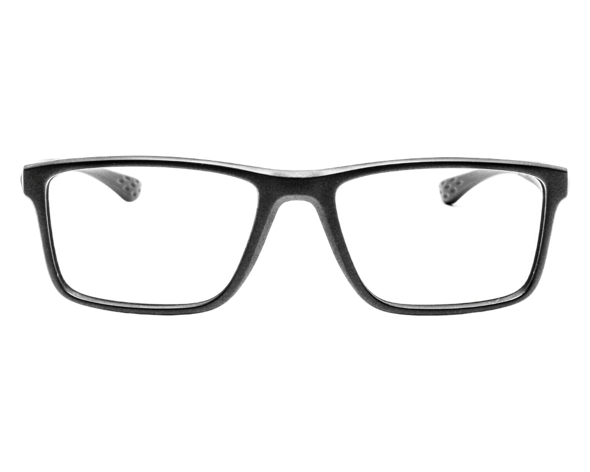 Óculos de Grau Trion Preto Fosco Cinza TR1099 C03-53