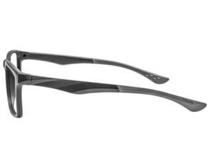 Óculos de Grau Trion Preto Fosco Cinza TR1099 C03-53