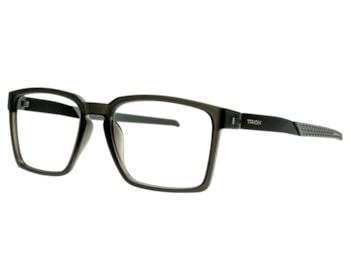 Óculos de Grau Trion Preto Fosco Cinza TR88003 C4-54