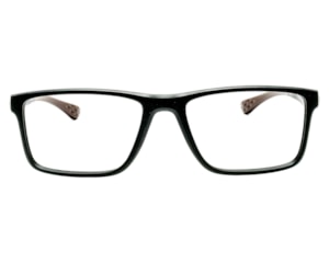 Óculos de Grau Trion Preto Fosco Marrom TR1099 C05-53