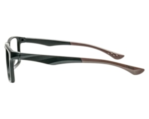 Óculos de Grau Trion Preto Fosco Marrom TR1099 C05-53