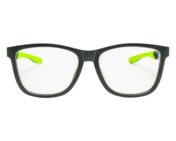 Óculos de Grau Trion Preto Fosco Verde TR88008 C6-55