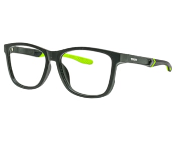 Óculos de Grau Trion Preto Fosco Verde TR88008 C6-55