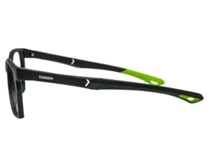 Óculos de Grau Trion Preto Fosco Verde TR88010 C6-54