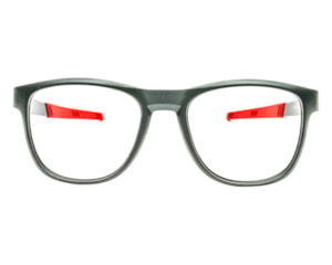 Óculos de Grau Trion Preto Fosco Vermelho TR88001 C1-53