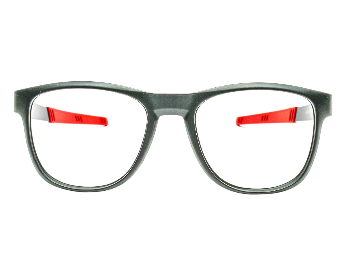 Óculos de Grau Trion Preto Fosco Vermelho TR88001 C1-53