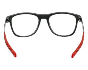 Óculos de Grau Trion Preto Fosco Vermelho TR88001 C1-53