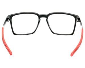 Óculos de Grau Trion Preto Fosco Vermelho TR88003 C1-54