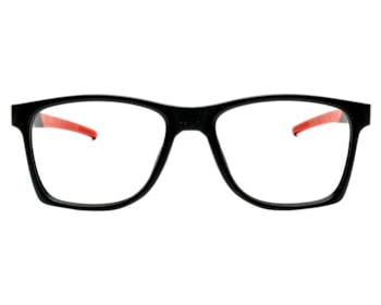 Óculos de Grau Trion Preto Fosco Vermelho TR88004 C1-54