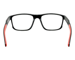 Óculos de Grau Trion Preto Fosco Vermelho TR88007 C1-55