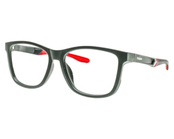 Óculos de Grau Trion Preto Fosco Vermelho TR88008 C1-55