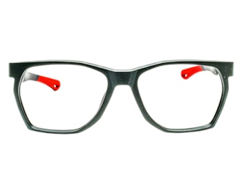 Óculos de Grau Trion Preto Fosco Vermelho TR88010 C1-54