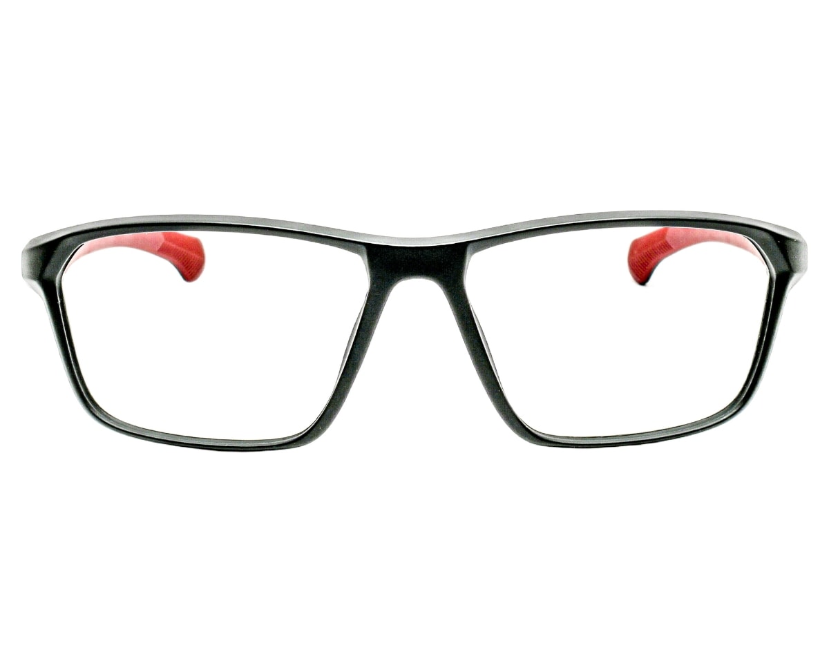 Óculos de Grau Trion Preto Fosco Vinho TR92107 C2-56