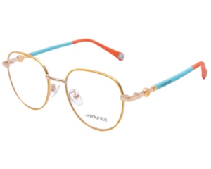 Óculos de Grau Unidunitê Infantil Amarelo Laranja UT630323 C2-47