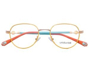 Óculos de Grau Unidunitê Infantil Amarelo Laranja UT630323 C2-47