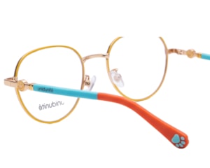 Óculos de Grau Unidunitê Infantil Amarelo Laranja UT630323 C2-47