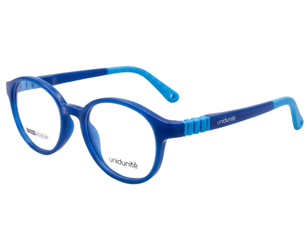 Óculos de Grau Unidunitê Infantil Azul Escuro BY96006 C3-46