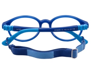 Óculos de Grau Unidunitê Infantil Azul Escuro BY96006 C3-46