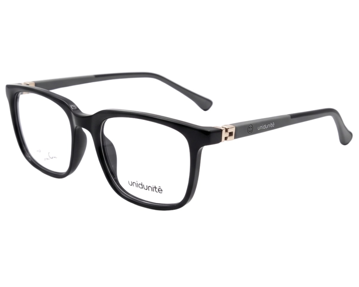 Óculos de Grau Unidunitê Infantil Preto Brilho UT91012 C1-46