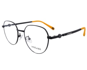 Óculos de Grau Unidunitê Infantil Preto e Amarelo UT630323 C1-47