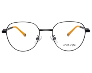 Óculos de Grau Unidunitê Infantil Preto e Amarelo UT630323 C1-47
