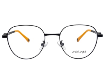 Óculos de Grau Unidunitê Infantil Preto e Amarelo UT630323 C1-47