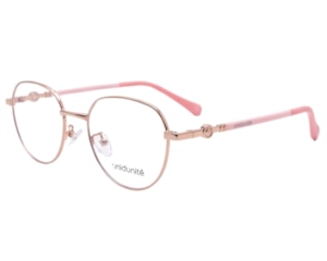 Óculos de Grau Unidunitê Infantil Rosa Claro UT630323 C3-47