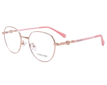Óculos de Grau Unidunitê Infantil Rosa Claro UT630323 C3-47