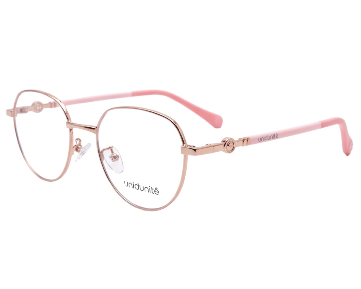 Óculos de Grau Unidunitê Infantil Rosa Claro UT630323 C3-47