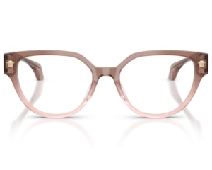 Óculos de Grau Versace Daily Heritage Marrom Translúcido VE3394D 5435-53