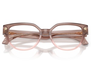 Óculos de Grau Versace Daily Heritage Marrom Translúcido VE3394D 5435-53